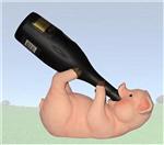 PGD29208 Swine Wine Pig Wine Bottle Holder